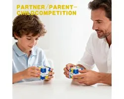 casalora - Doolhof spel - Rubiks kubus - Educatief speelgoed - 3D Labyrint Kubus Puzzel - Fun Maze Rolling Cube - Breinbreker voor Stressverlichting, Logisch Denken en Fijnmotoriek - 3D Doolhof voor Kinderen en Volwassenen - Blauw