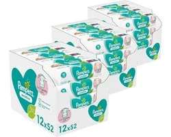 Pampers - Sensitive - Billendoekjes 0% plastic - 36 x 52
