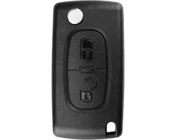 XEOD Autosleutelbehuizing - sleutelbehuizing auto - sleutel - Autosleutel / Geschikt voor: Peugeot / Citroen 2 knops HU83