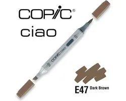 Copic Ciao Marker E47 Dark Brown