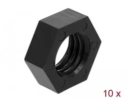 Navilock GNSS Nut Nylon 15.875 mm (5/8-11 UNC) 10 pieces black