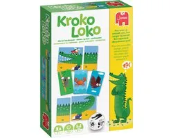 Jumbo - Kroko Loko- Kinderspel met dobbelsteen en memory - Vanaf 4 jaar - 2 tot 4 personen
