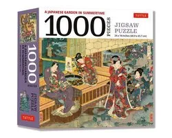 A Japanese Garden in Summertime - 1000 Piece Jigsaw Puzzle
