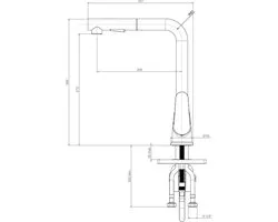 Plieger de cuisine Plieger Vand avec bec extractible chromé