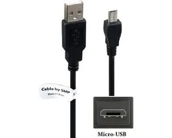 OneOne 0,4m Micro USB kabel. Spiraal laadkabel. Rekbaar oplaadkabel snoer past op Samsung Galaxy S6 (niet voor Tab S6), S6 Edge, S7 (niet voor Tab S7), S7 Edge, Note GT-N7000, Ace, Champ, Chat, Corby, Mega, Metro, Note 3