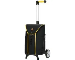 Andersen SHOPPER MANUFAKTUR Boodschappentrolley Unus Shopper Fun Bahne Yellow Zwart 119cm
