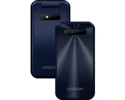 Logicom - Fleep 460 - téléphone pliable - 4G - 128MB - Lampe de poche - Bleu
