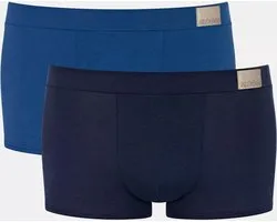 Sloggi - Homme - GO 2-Pack Natural Hipster - Blauw/ Zwart S