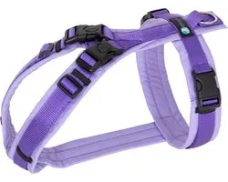Harnais pour chien Annyx FUN OPEN Lavande- taille M adapté aux tours de poitrine de 62 à 74 cm avec fermeture supplémentaire au niveau du cou