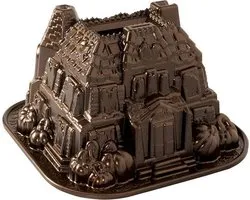Tulband Bakvorm "Haunted Manor Bundt Pan" - Nordic Ware | Fall Harvest Bronze