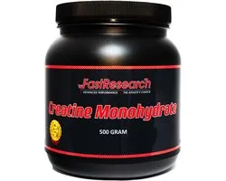 Fast Research | Pure Creatine Monohydraat (500 gram) - Micronized powder - 100 doseringen - Best Worldwide