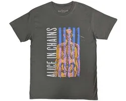 Alice In Chains - T-shirt homme squelettique - S - Grijs