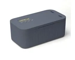 Professionele time-lock box met timer, grijsblauwe telefoongevangenis van 23,9 x 13,1 x 9,6 cm – Compacte opbergkluis voor smartphones en gameapparaten voor meer focus en zelfdiscipline