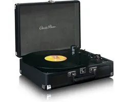 Classic Phono Retro Platenspeler - Bluetooth - Auto-stop - Ingebouwde Speakers - TT-115BK - Zwart