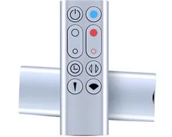 afstandsbediening compatibel met Dyson Pure Hot+Cool ventilator-luchtreiniger HP00 HP01, onderdeelnummer 967197-13 (zilver)