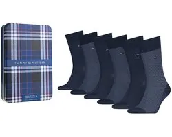 Tommy Hilfiger Herensokken Giftbox 6-Pack Navy