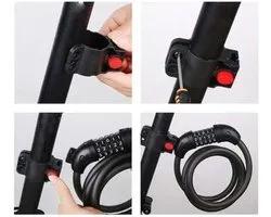 Xiaomi Electric Scooter Cable Lock | Kabelslot | Voor e-steps en fietsen | Cijfercombinatie | Flexibele staalkabel | Compact en draagbaar | Weerbestendig