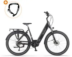 Puch E-Saphir SUV D10 - Elektrische Fiets - 28 inch - 250W motor - Actieradius tot 130 km - 10 versnellingen - Hydraulische schijfremmen - Zwart Glans