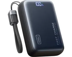 Iniu, Powerbank 25 000 mAh - Leopard Power - Compatible QC / PD - Avec ports USB-A & 2x USB-C, Noir