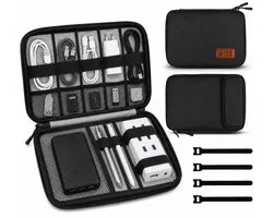 BOTC Travel Cable Organizer Bag - Sac de rangement pour Câbles et Accessoires de vêtements pour bébé - Zwart