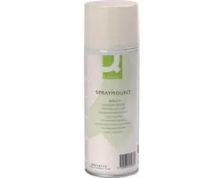 Q-CONNECT Quick Mount spray, niet permanent, spuitbus van 400 ml