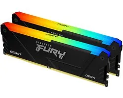 Kingston Technology FURY 32GB 3600MT/s DDR4 CL18 DIMM (Sets van 2) Beast RGB