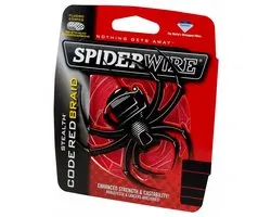 SpiderWire Stealth Code Red - Ligne Tressée - Ligne de Pêche Dyneema - Fil de Pêche - 0.35mm 30.72kg 270m