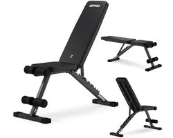 ZIPRO® Stride Multifunctionele opklapbare halterbank - Buikspierbank Fitness - Workout Bank - Verstelbare trainingsbank als schuine bank - Voor Beginners en Professionele sporters - Duurzaam en Comfortabel