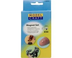 Model Craft Hobbybasisvoorwerp - PTM0050 Magnetenset voor Hobby en Modelbouw - 50 Magneten Gereedschap