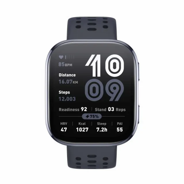 Amazfit Bip 6 Noir Montre Connectée 1,97 Pouces Amoled GPS Imperméable 5ATM