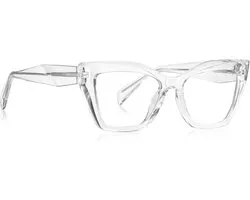 Blue Light Blocking Glasses Cat Eye TR90 Glasses Frame Women Computer Glasses Thick Frame