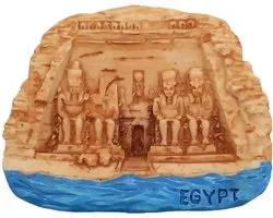 3D Koelkastmagneet Tempel van Abu Simbel Aswan Egypte Souvenir Decoratie