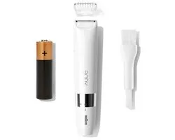 Braun Body BS1000 Mini Trimmer, Elektrische Ontharing Voor Vrouwen En Mannen - Wit