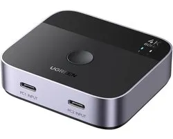 Ugreen Switch 2X Usb-C Naar Hdmi 4K 60Hz Voor Desktopcomputer