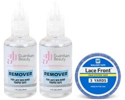Walker Tape Pruikentape & Guardian Beauty Remover Set - Lace Front - Hair System Tape - 3 yards - 1.9 cm + GB Remover - Transparant - For Lace Wig Bond and Toupee Tape - 2 stuks - 30ml - Extensions capillaires