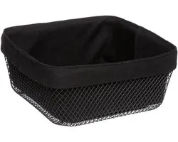 Corbeille à pain métal "Mayaj" 24,5cm noir