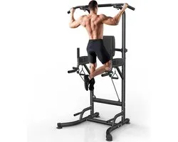 Delightness Pull Up Bar - Power Station - Pull Up Station - Home Gym - Thuis Sporten - Krachttraining - Multifunctioneel - Zwart