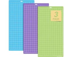 3 stuks snijmatten voor Cricut Explore One/Air/Air 2/Maker, 61 x 30,5 cm, quilting cricket snijmatten, vervangende accessoires, quilten en handwerk (12 x 24 x 3)