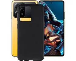 Flexibele achterkant Silicone hoesje Zwart Geschikt voor: Xiaomi Redmi Note 12 Pro 5G / Xiaomi Poco X5