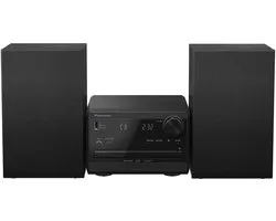 Panasonic SC-PM272, Système micro audio domestique, Noir, 1 disques, 20 W, 1-voie, 10 cm