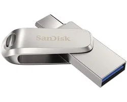 SanDisk Ultra Dual Luxe USB-stick smartphone/tablet Zilver 512 GB USB-C USB 3.1 (Gen 1)