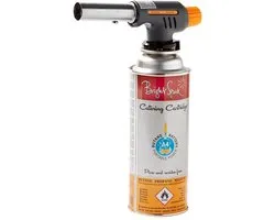 Bright Spark koksbrander / Crème-Brûlée brander met Gasbus