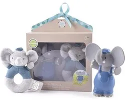 Meiya & Alvin Set Olifant Alvin Rubber/katoen 18 X 21 Cm