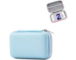 Cameratassen-Compacte Cameratas-Digitale Cameratas-Opbergtas-Schokbestendig- Opbergtas voor Fototoestel -Multifunctionele Fototoestel Tasje-Lichtgewicht en Waterafstotend -Reistas-Voor Digitale Camera & Compactcamera-EVA-Blauw