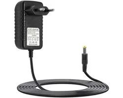 15 W oplader voor Echo Dot 3e, 4e 5e generatie, 12 V 1,25 A, netadapter voor Echo Show 5, 1e 2e generatie, spot, tv, kubus, oplader met kabel 2 m