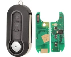 Sleutel met te programmeren PLIP-elektronica voor Citroen Jumper Nemo Relay Peugeot Bipper Fiat 500 Bravo Doblo Ducato Fiorino Punto Panda Qubo Epsilon TELECOMMANDE-behuizing Vierge @ProPlip