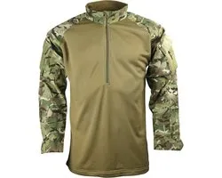 Kombat tactical combat shirt longsleeve, "UBAC", cold weather fleece, BTP multicam