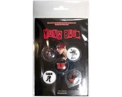 Yungblud - Logos Badge/button - Set van 5 - Multicolours