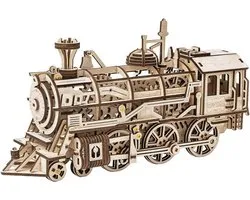 Robotime - Locomotief - Trein - Stoomtrein - Houten modelbouw - Modelbouw - DIY - Hout 3D puzzel - Tieners - Volwassenen