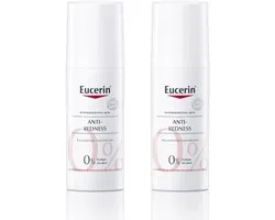 Eucerin AntiREDNESS Kalmerende Dagcreme voor Vrouwen - Corrigerende Crème - Rosacea Crème - Roodheid Gezichtscreme - 50 ml - Voordeelverpakking - Bundel van 2